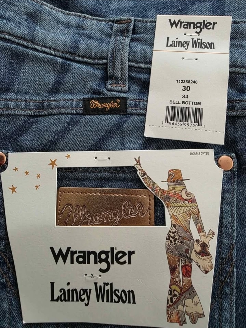 Wrangler Lainey Wilson Women's Blue Bell Bottom Jeans